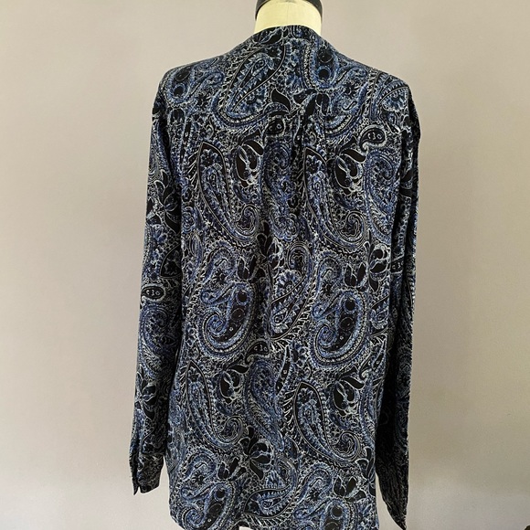 Velvet paisley blouse - Picture 3 of 5